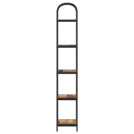 Hyllsystem Gammalt trä 40 x 30 x 183 cm Konstruerat trä
