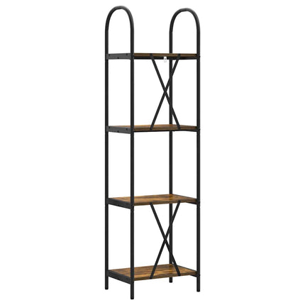 Hyllsystem Rökt ek 40 x 30 x 146 cm Konstruerat trä