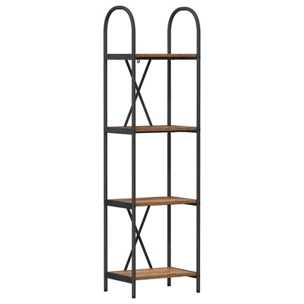 Hyllsystem Gammalt trä 40 x 30 x 146 cm Konstruerat trä