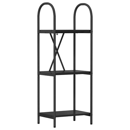 Hyllsystem Svart Ek 40 x 30 x 109 cm Konstruerat trä