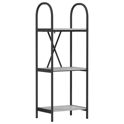 Hyllsystem Grå Sonoma 40 x 30 x 109 cm Konstruerat trä