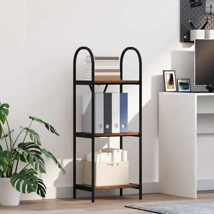 Hyllsystem Gammalt trä 40 x 30 x 109 cm Konstruerat trä