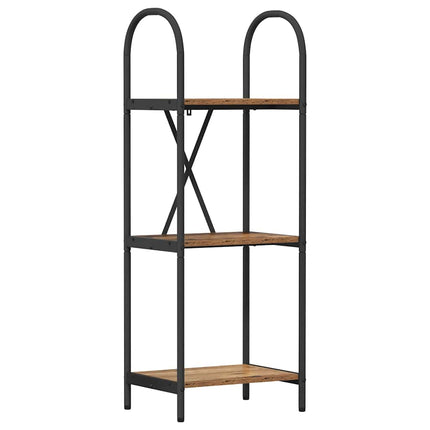 Hyllsystem 3 nivåer 40 x 30 x 109 cm Konstruerat trä