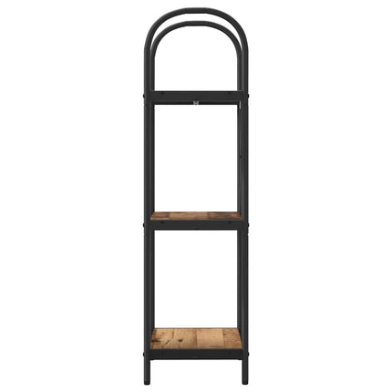 Hyllsystem 3 nivåer 40 x 30 x 109 cm Konstruerat trä
