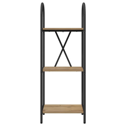 Hyllsystem 3 nivåer 40 x 30 x 109 cm Konstruerat trä Artisan Ek