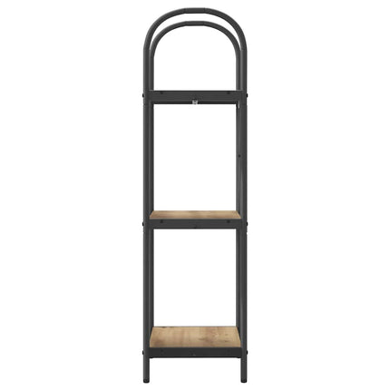 Hyllsystem 3 nivåer 40 x 30 x 109 cm Konstruerat trä Artisan Ek