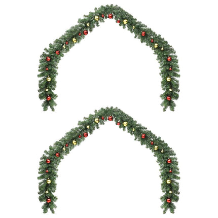 Julgirlander med 600 LED-lampor 2 pcs Grön PVC
