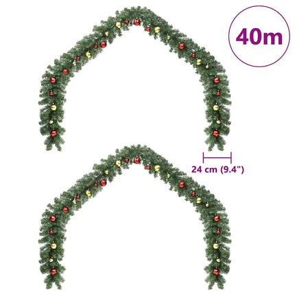 Julgirlander med 600 LED-lampor 2 pcs Grön PVC