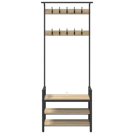 Klädhängare Sonoma-ek 75 x 34 x 184 cm Konstruerat trä