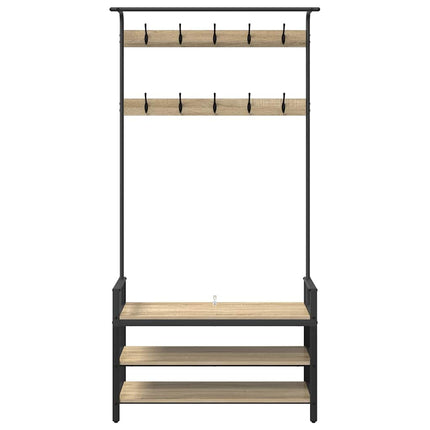 Klädhängare Sonoma-ek 95 x 34 x 184 cm Konstruerat trä