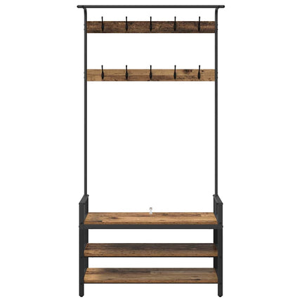 Klädhängare Gammalt trä 95 x 34 x 184 cm Konstruerat trä