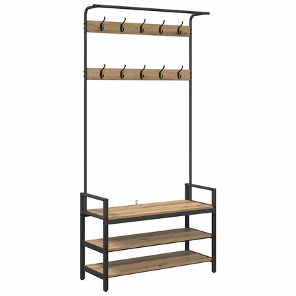 Klädhängare Artisan Ek 95 x 34 x 184 cm Konstruerat trä