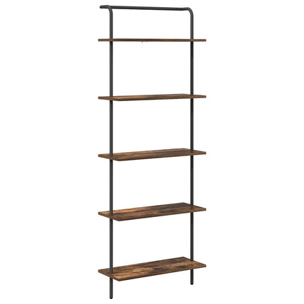 Hyllsystem Rökt ek 60 x 24 x 168 cm Konstruerat trä