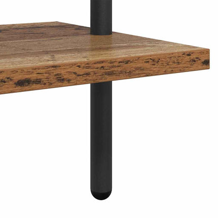 Hyllsystem Gammalt trä 60 x 24 x 168 cm Konstruerat trä