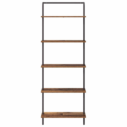 Hyllsystem Gammalt trä 60 x 24 x 168 cm Konstruerat trä