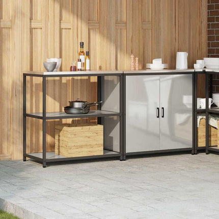 Köksförvaringsset HATTEM 2 pcs Silver Galvaniserat stål
