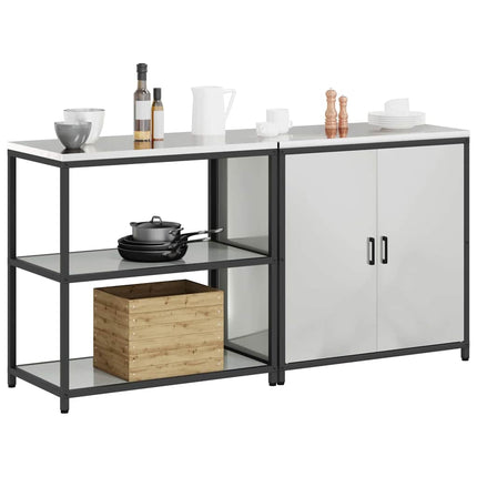 Köksförvaringsset HATTEM 2 pcs Silver Galvaniserat stål