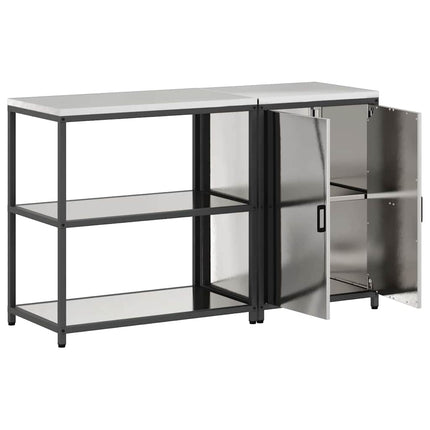 Köksförvaringsset HATTEM 2 pcs Silver Rostfritt stål