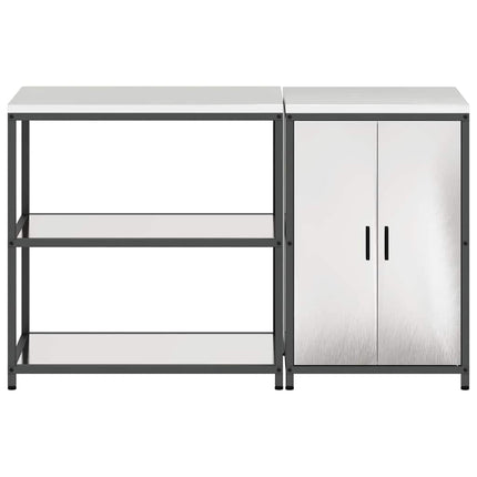 Köksförvaringsset HATTEM 2 pcs Silver Rostfritt stål
