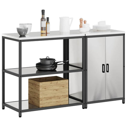 Köksförvaringsset HATTEM 2 pcs Silver Rostfritt stål