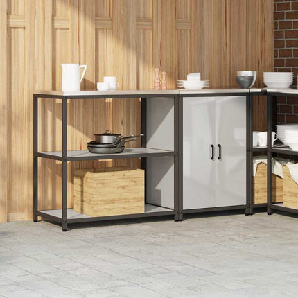 Köksförvaringsset HATTEM 2 pcs Silver Galvaniserat stål