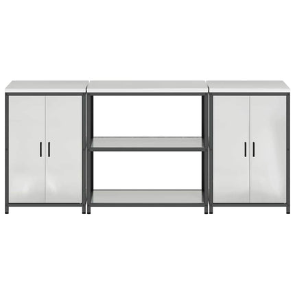 Köksförvaringsset HATTEM 3 pcs Silver Galvaniserat stål