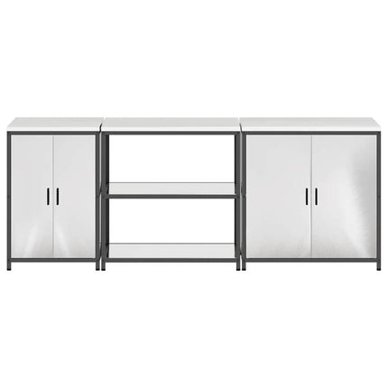 Köksförvaringsset HATTEM 3 pcs Silver Rostfritt stål
