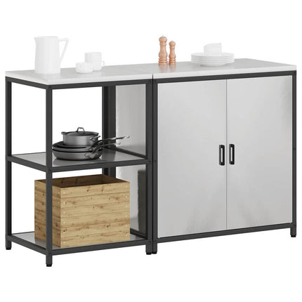Köksförvaringsset HATTEM 2 pcs Silver Rostfritt stål