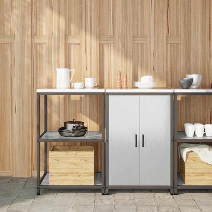Köksförvaringsset HATTEM 2 pcs Silver Rostfritt stål