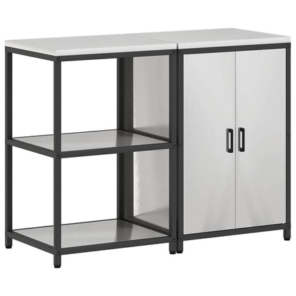 Köksförvaringsset HATTEM 2 pcs Silver Rostfritt stål