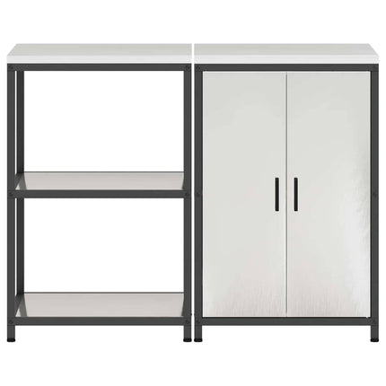 Köksförvaringsset HATTEM 2 pcs Silver Rostfritt stål