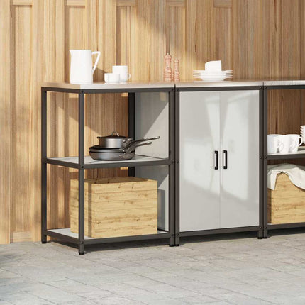 Köksförvaringsset HATTEM 2 pcs Silver Galvaniserat stål