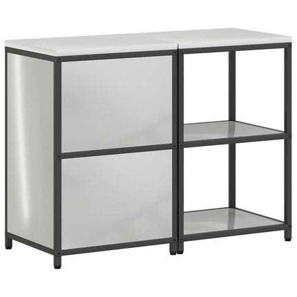 Köksförvaringsset HATTEM 2 pcs Silver Galvaniserat stål
