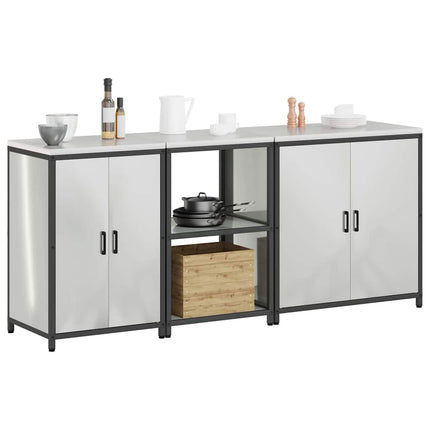 Köksförvaringsset HATTEM 3 pcs Silver Galvaniserat stål