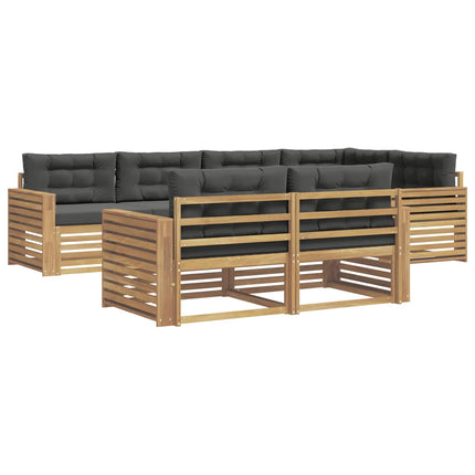 Utomhussoffset 7 st Vit och antracit Polyester