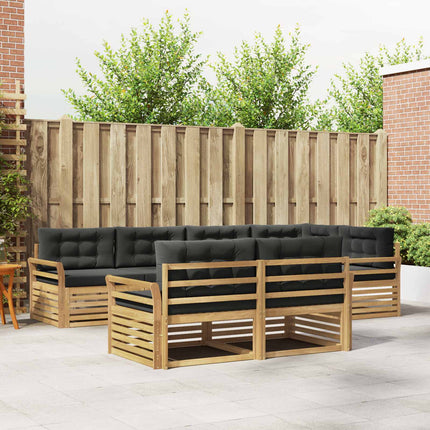 Utomhussoffset 7 pcs Vit och antracit 329 x 170,5 x 73 cm