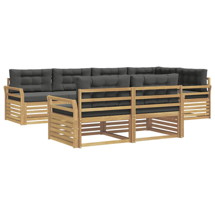Utomhussoffset 7 st Vit och antracit Polyester