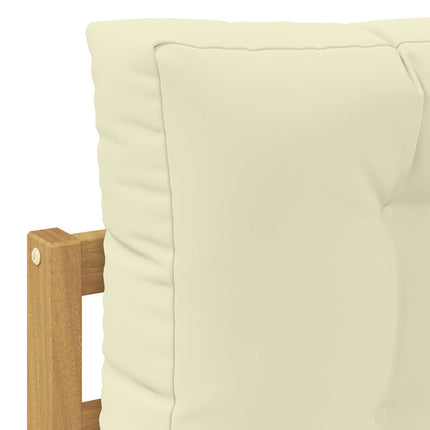 Utomhussoffset 7 st Vit och grädde Polyester
