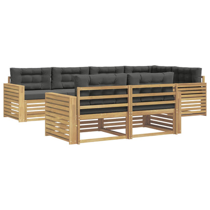 Utomhussoffset 7 st Vit och antracit Polyester
