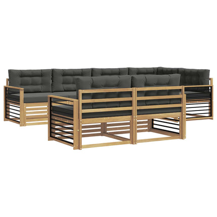 Utomhussoffset 7 st Vit och antracit Polyester