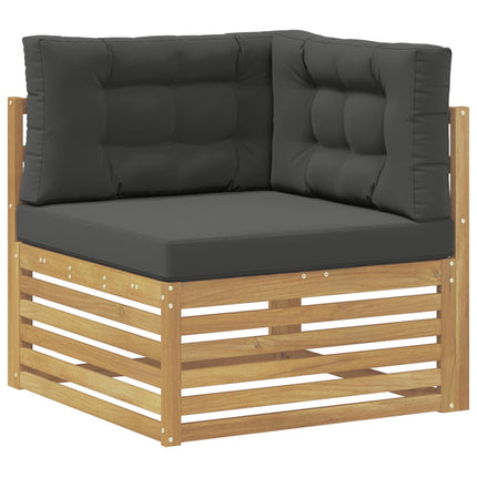 Utomhussoffset 9 st Vit och antracit Polyester
