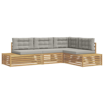 4 Stycke Utomhussoffset Polyester Vit