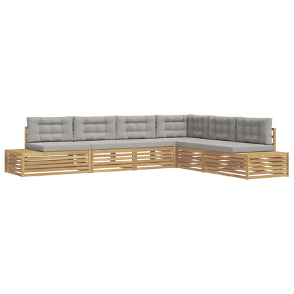 6 Stycke Utomhussoffset Polyester Vit