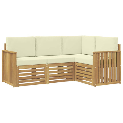 Soffgrupper 4 pcs Vit och grädde 187,5 x 128,5 x 73 cm