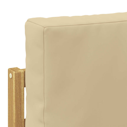 Utomhussoffset 5 pcs Vit och Beige 249 x 130,5 x 73 cm