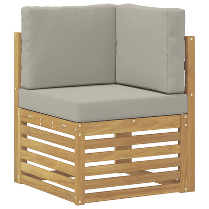 Utomhussoffset 7 pcs Vit och ljusgrå 247 x 128,5 x 73 cm