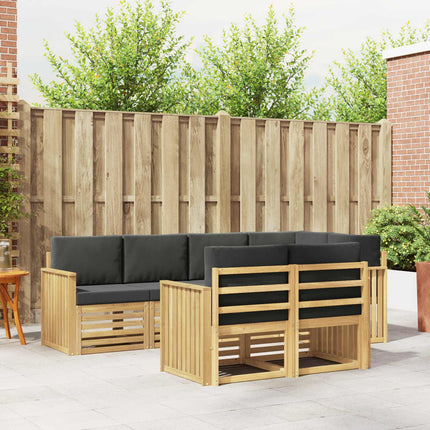 Utomhussoffset 7 pcs Vit och antracit 247 x 128,5 x 73 cm