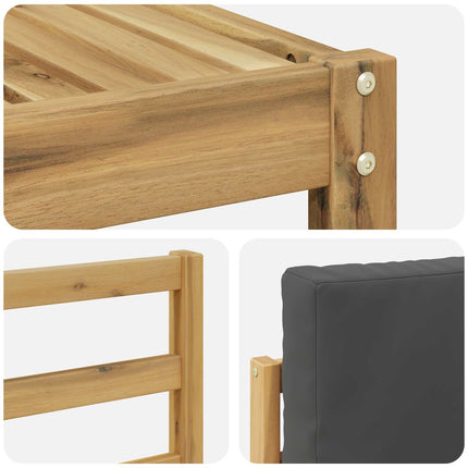 Utomhussoffset 8 pcs Vit och antracit 304 x 126,5 x 73 cm