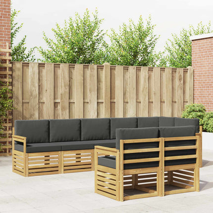 Utomhussoffset 8 pcs Vit och antracit 306 x 128,5 x 73 cm