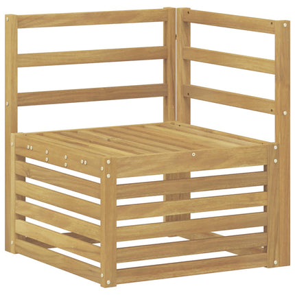 Utomhussoffset 8 pcs Vit 304 x 185,5 x 73 cm Massivt Akaciaträ
